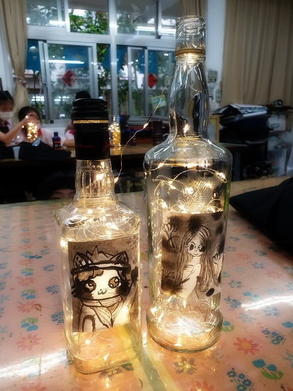 自強國小美術班：教學系列(創意燈飾教學)